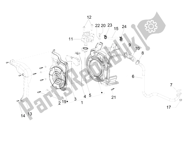 Todas as partes de Caixa De Ar Secundária do Piaggio Liberty 125 4T PTT E3 E 2007