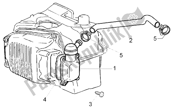 All parts for the Oil Drain Valve of the Piaggio FLY 125 4T 2004