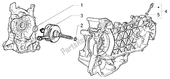 Toutes les pièces pour le Vilebrequin du Piaggio X8 200 2004