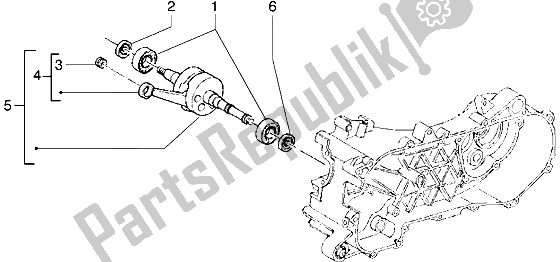 Todas as partes de Virabrequim do Piaggio Diesis 50 2001