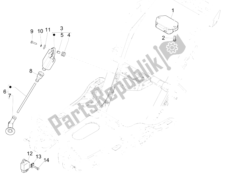 All parts for the Regulator Tegangan - Unit Kontrol Elektronik (ecu) - Koil H. T. Of the Piaggio NRG Power DT 50 2007