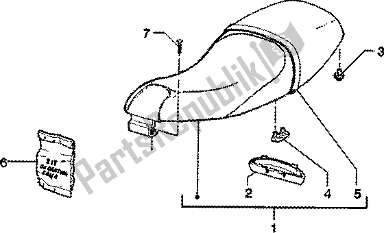 Toutes les pièces pour le Selle du Piaggio Skipper 150 4T 2000