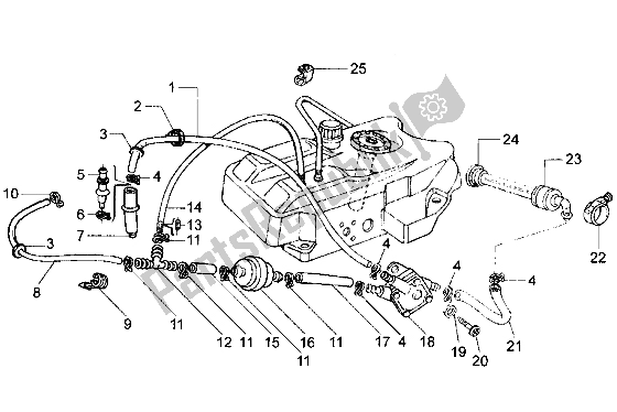 All parts for the Fuel Pump of the Piaggio Hexagon LX 125 1998