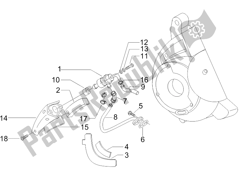 Todas las partes para Caja De Aire Secundaria de Piaggio X8 200 2005