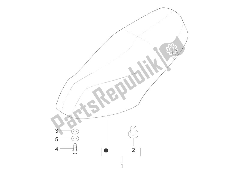 All parts for the Saddle/seats of the Piaggio ZIP 100 4T Vietnam 2011