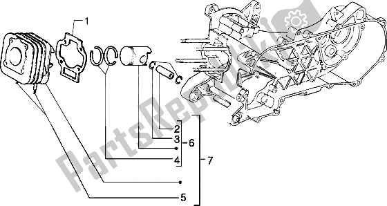 Toutes les pièces pour le Axe De Cylindre-piston-poignet, Ensemble (véhicule Avec Frein à Tambour Arrière) du Piaggio NRG MC3 50 2002