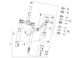 widelec / rura sterowa - zespół łożyska kierownicy (2)