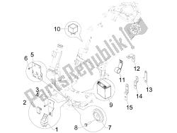 interruttori del telecomando - batteria - avvisatore acustico