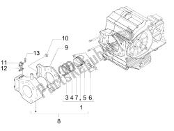 Cylinder-piston-wrist pin unit