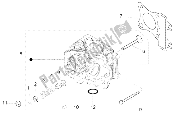 Toutes les pièces pour le Soupapes De Tête du Piaggio FLY 50 4T 2004