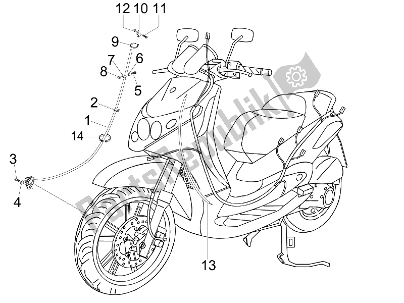 Toutes les pièces pour le Transmissions du Piaggio BV 250 USA 2007