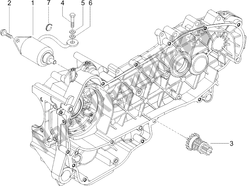 Toutes les pièces pour le Stater - Démarreur électrique du Piaggio X9 125 Evolution Powered 2005