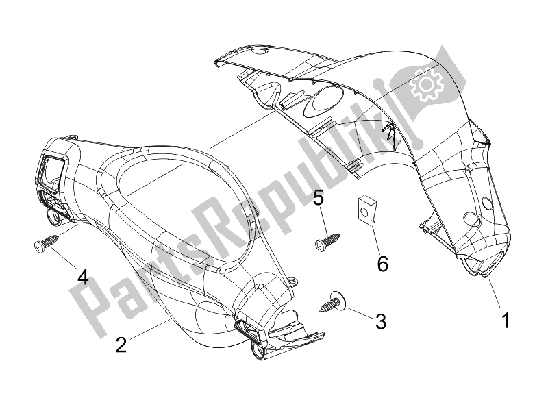 Todas las partes para Coberturas De Manillar de Piaggio FLY 50 2T 2010