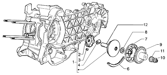 Tutte le parti per il Puleggia Motrice del Piaggio Beverly 125 2002