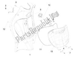 Front glove-box - Knee-guard panel