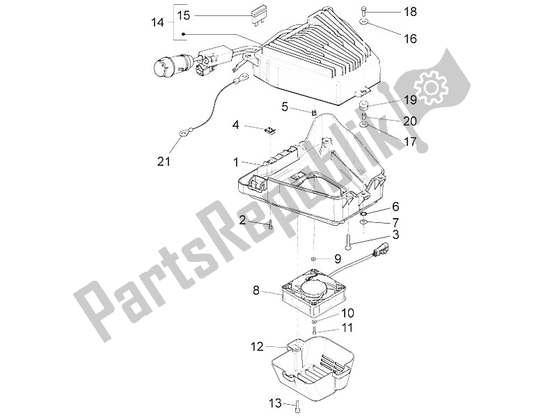 Toutes les pièces pour le Composants Du Système électrique du Piaggio Liberty Elettrico PPT AT SP 50 2011