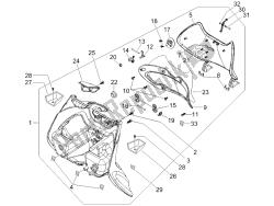 boîte à gants avant - panneau de protection des genoux