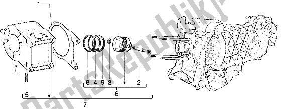 Toutes les pièces pour le Axe De Cylindre-piston-poignet, Assy du Piaggio Hexagon GTX 125 1999