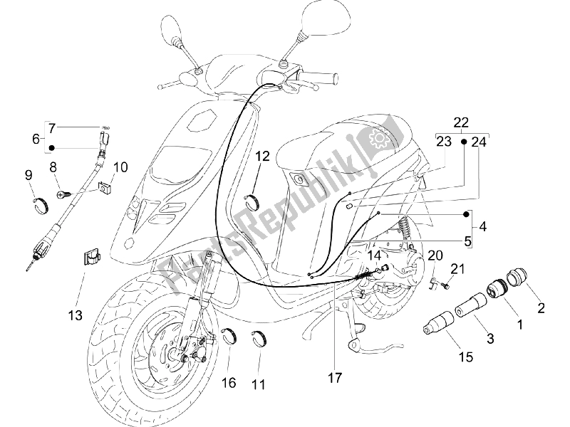 Spare parts and accessories for PIAGGIO TPH 50