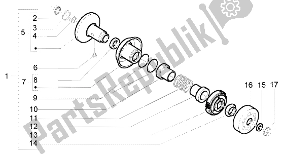 Toutes les pièces pour le Poulie Menée du Piaggio NRG Power Purejet 50 2005