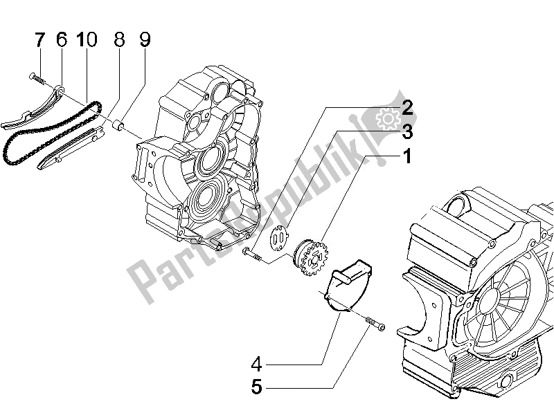 Toutes les pièces pour le La Pompe à Huile du Piaggio MP3 400 IE USA 2007