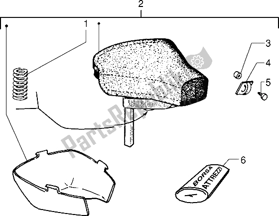 Toutes les pièces pour le Selle du Piaggio Ciao M Y 99 1995