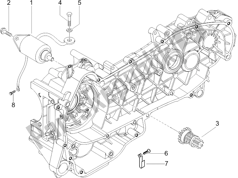 Tutte le parti per il Stater - Avviamento Elettrico del Piaggio Liberty 125 4T 2006