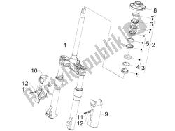 fourche / tube de direction - palier de direction