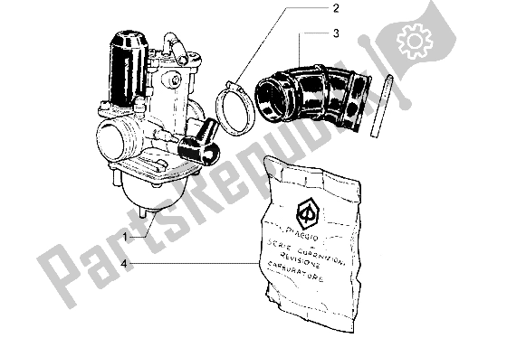 Toutes les pièces pour le Carburateur du Piaggio Hexagon LX 125 1998