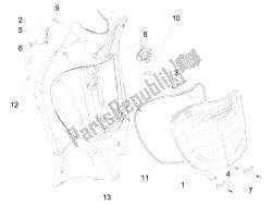 Front glove-box - Knee-guard panel