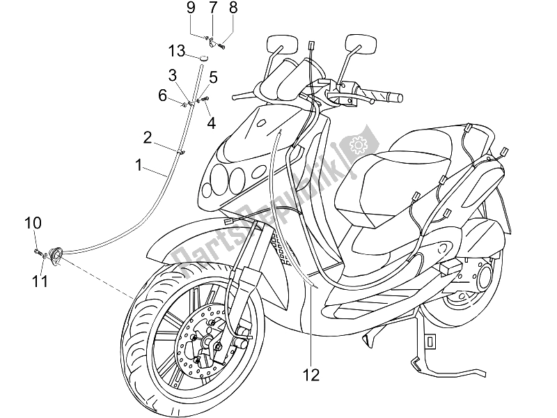 Todas las partes para Transmisiones de Piaggio Beverly 250 IE E3 2006