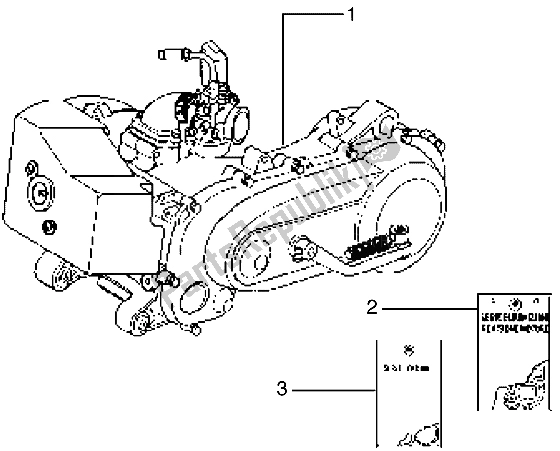 Toutes les pièces pour le Moteur du Piaggio Typhoon 125 X 2003