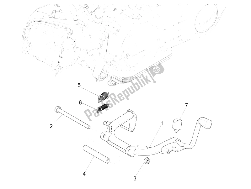 Todas las partes para Soporte / S de Piaggio Liberty 150 Iget 4T 3V IE ABS 2015