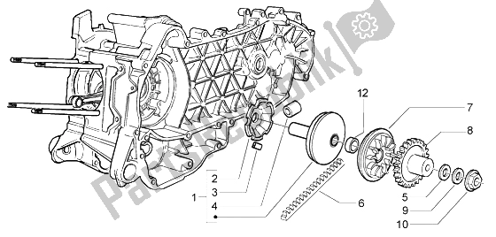 Toutes les pièces pour le Poulie Motrice du Piaggio X8 200 2004