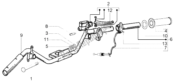 Toutes les pièces pour le Composants De Guidon du Piaggio FLY 150 4T 2009