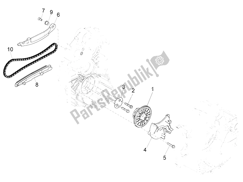 Tutte le parti per il Pompa Dell'olio del Piaggio MP3 500 Sport Business ABS USA 2015