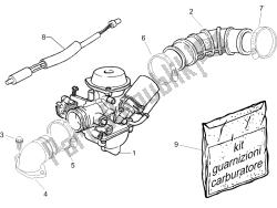 carburador, montaje - tubo de unión