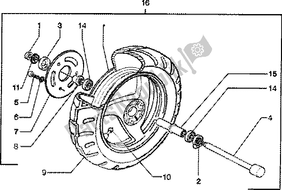 Toutes les pièces pour le Roue Avant du Piaggio Skipper 150 4T 2000