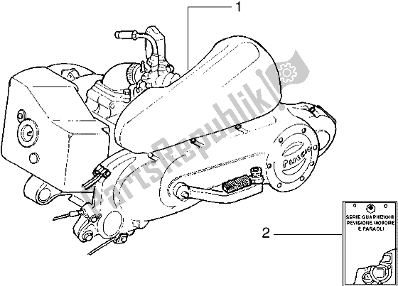 All parts for the Engine of the Piaggio Liberty 50 2T 1997