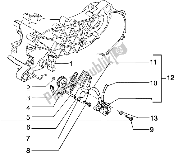 Todas las partes para Bomba De Aceite de Piaggio Typhoon 50 1999