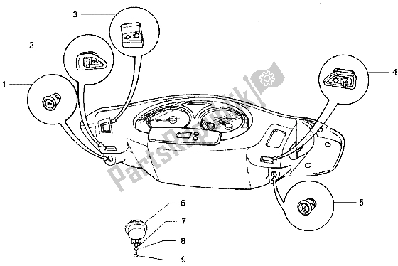 Tutte le parti per il Dispositivi Elettrici del Piaggio Hexagon LXT 180 1998