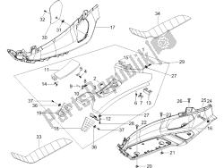 Central cover - Footrests