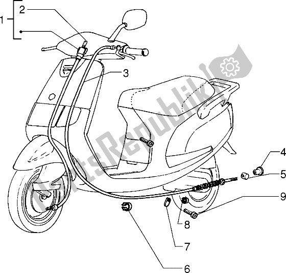 Todas as partes de Transmissões (2) do Piaggio Sfera RST 50 1995