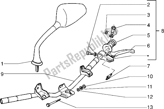 Toutes les pièces pour le Pièces Détachées Guidon (2) du Piaggio Sfera RST 50 1995