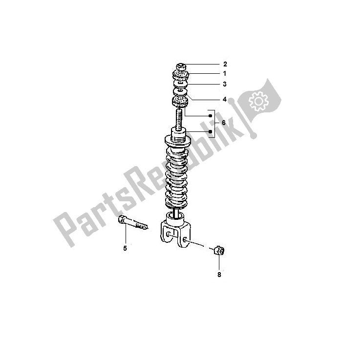 Tutte le parti per il Schokbreker del Piaggio FL Runner 50 2000 - 2010