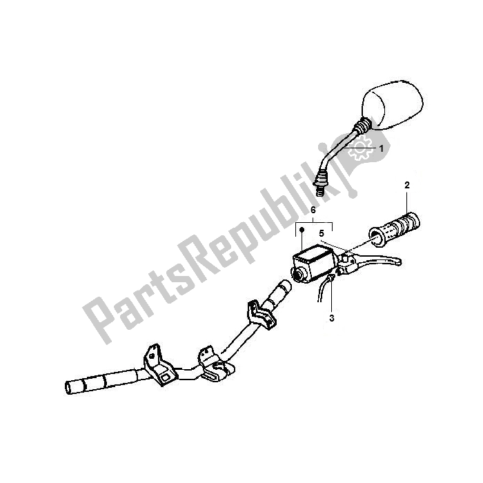 All parts for the Rear Brake of the Piaggio FL Runner 50 2000 - 2010