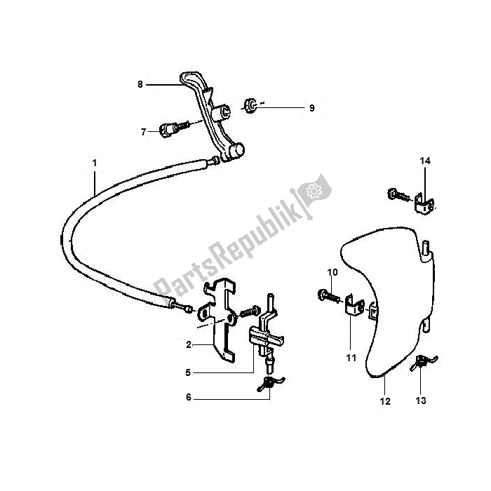 All parts for the Tankklep of the Piaggio FL Runner 50 2000 - 2010