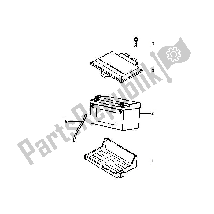 Todas as partes de Bateria do Piaggio FL Runner 50 2000 - 2010