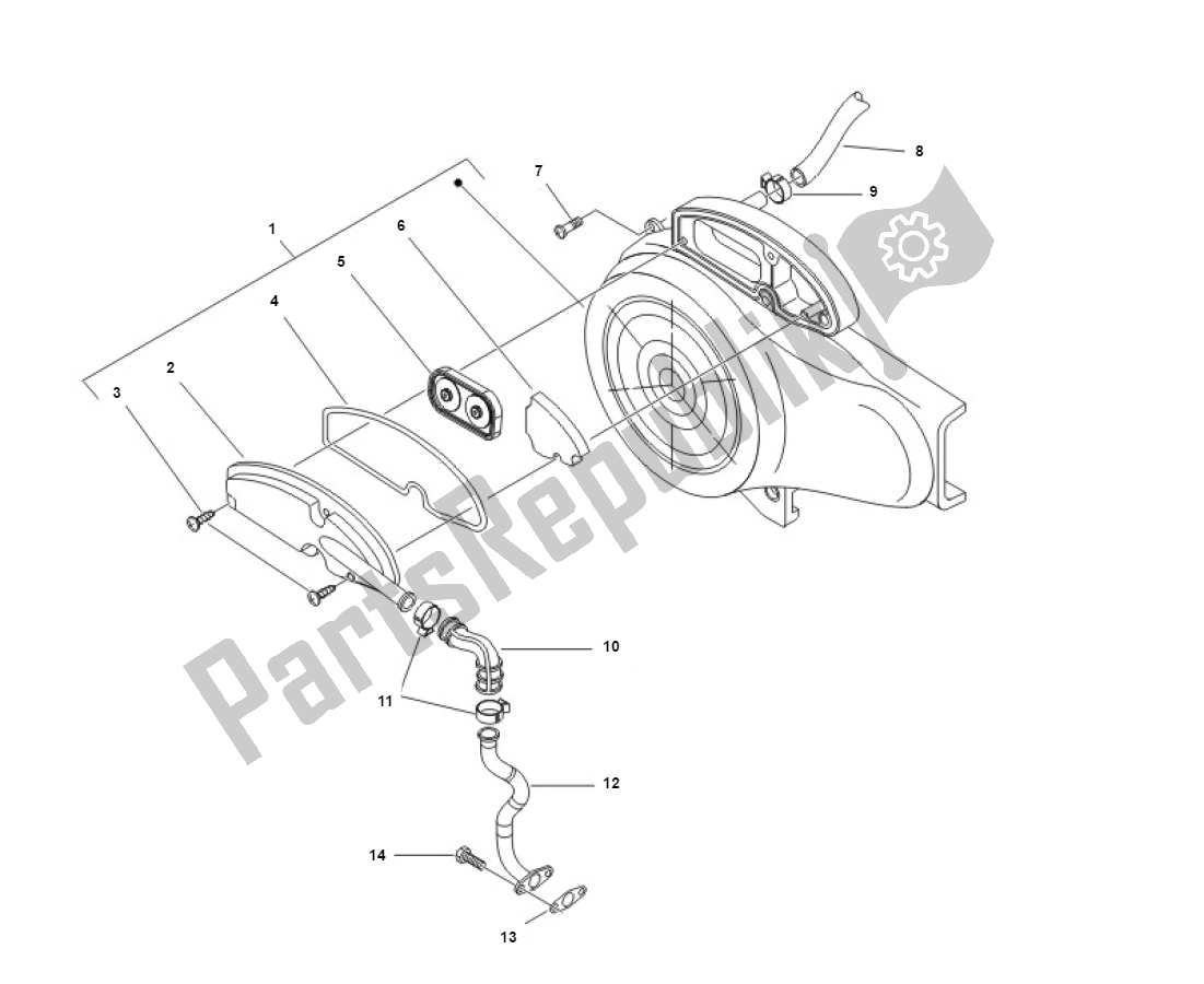 Tutte le parti per il Sls Systeem del Piaggio FLY 50 4T 2V 25 KMH 2012 2015 NEW 2000 - 2010