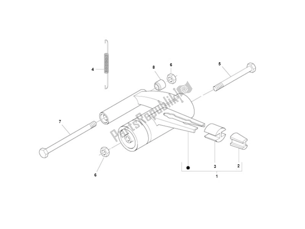 Toutes les pièces pour le Schommelarm du Piaggio Liberty 50 4T MOC 2009 2016 2000 - 2010
